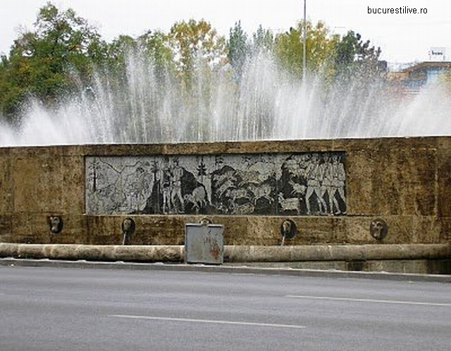 Miorita Fountain in Bucharest