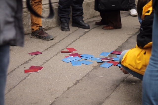 Protest pentru eliminarea pașapoartelor la graniţa România-R. Moldova