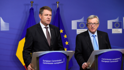 Le président roumain, Klaus Iohannis, dans la capitale de l’Europe