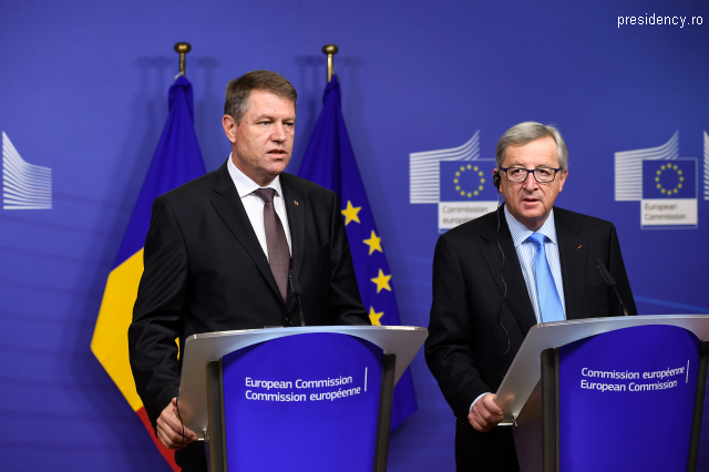 Le président roumain, Klaus Iohannis, dans la capitale de l’Europe