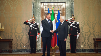 La visite du président roumain en Italie