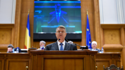 Erste Rede des Staatschefs Klaus Iohannis im Parlament