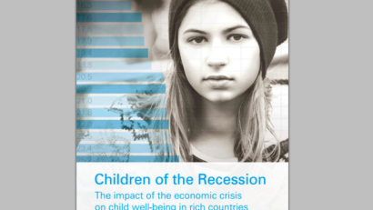 UNICEF report on the well-being of children during the economic crisis