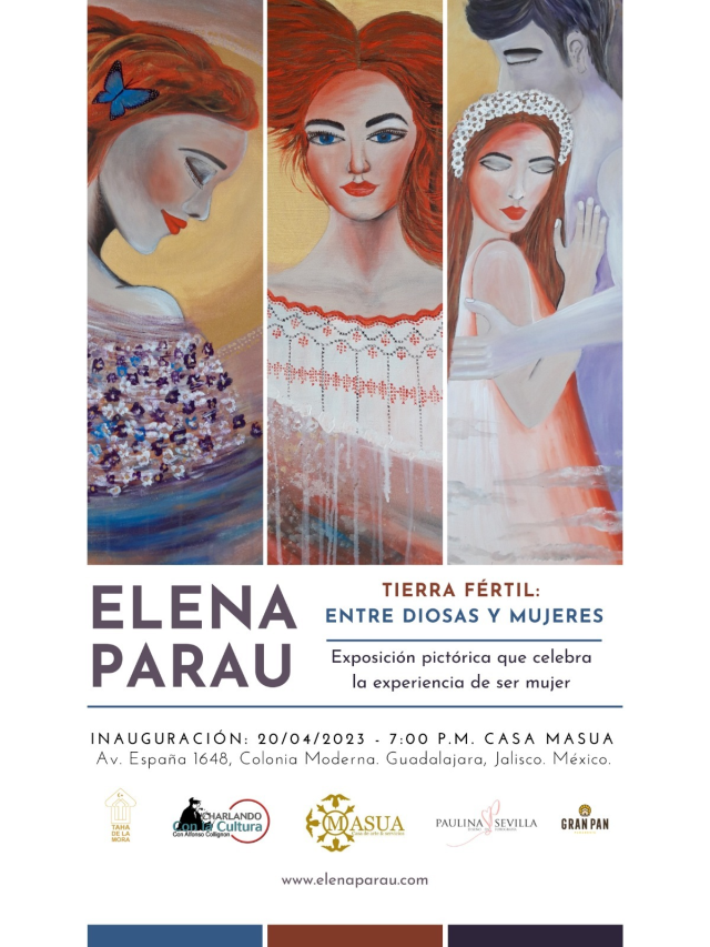 La pintora rumana Elena Parau expone sus obras en Guadalajara, México