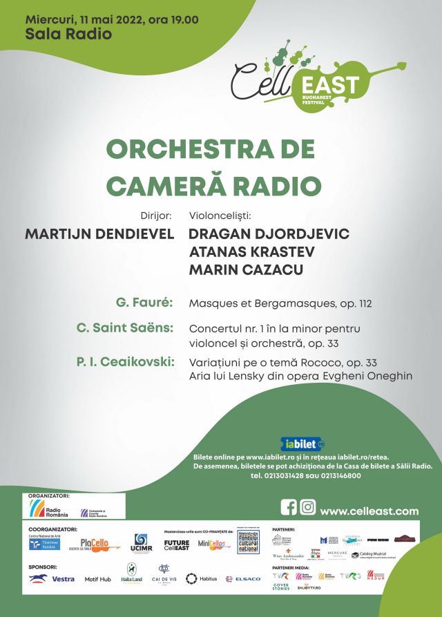 Primul festival de violoncele din România – CellEAST – se încheie la Sala Radio