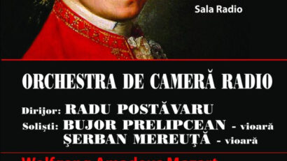 100% Mozart – concert dedicat lui Amadeus la Sala Radio