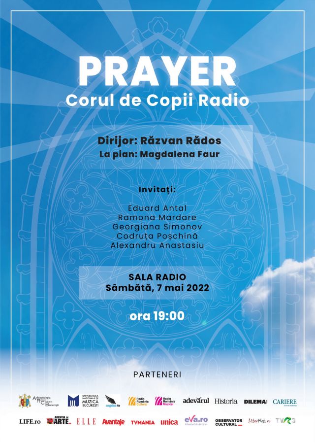 Corul de Copii Radio prezintă un concert emoționant la Sala Radio: „Prayer” („Rugăciune”)