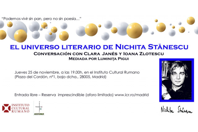 El universo literario de Nichita Stănescu, en el Instituto Cultural Rumano