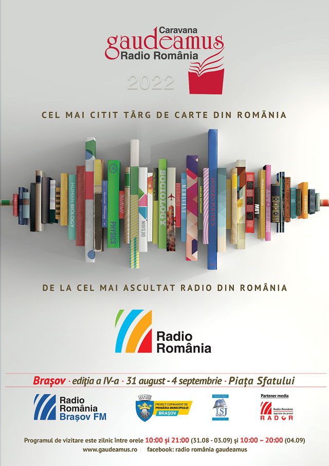 Târgul de Carte Gaudeamus Radio România /Ultima ediție de vacanță – Brașov, 31 august – 4 septembrie