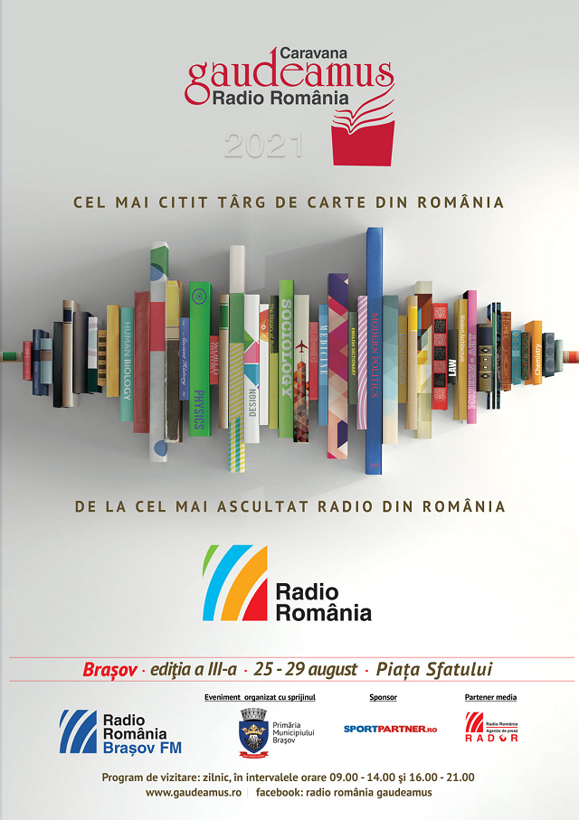 Târgul de Carte Gaudeamus Radio România Ediția Brașov 2021, 25 – 29 august, Piața Sfatului