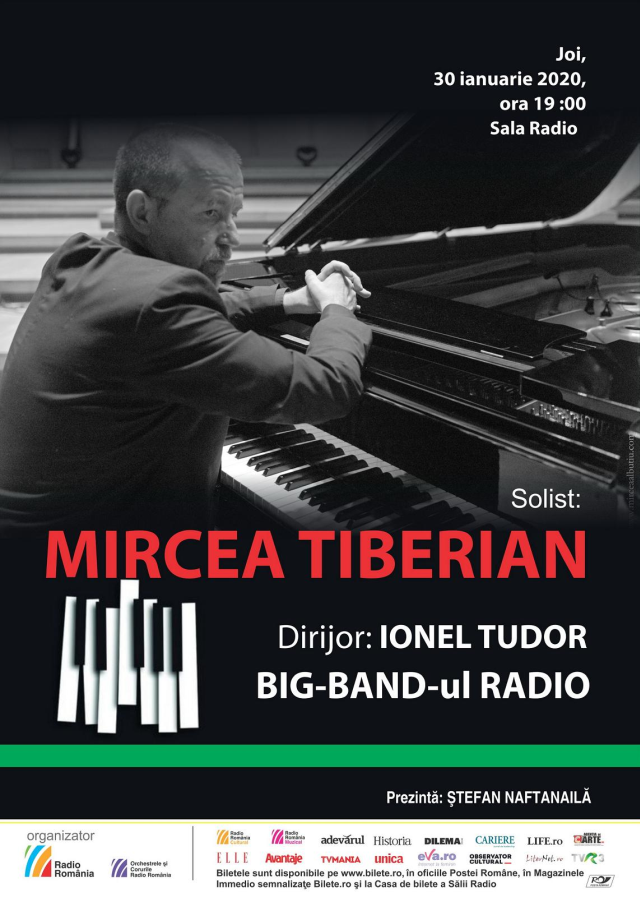 Seară de jazz cu Big Band-ul Radio şi Mircea Tiberian