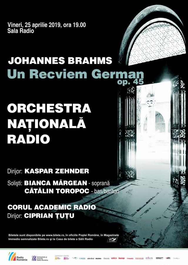 Recviemul German de Brahms, la Sala Radio, sub bagheta lui Kaspar Zehnder