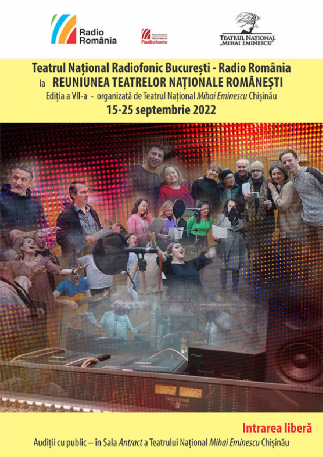 Teatrul Național Radiofonic -Radio România la Reuniunea Teatrelor Naționale Românești de la Chișinău