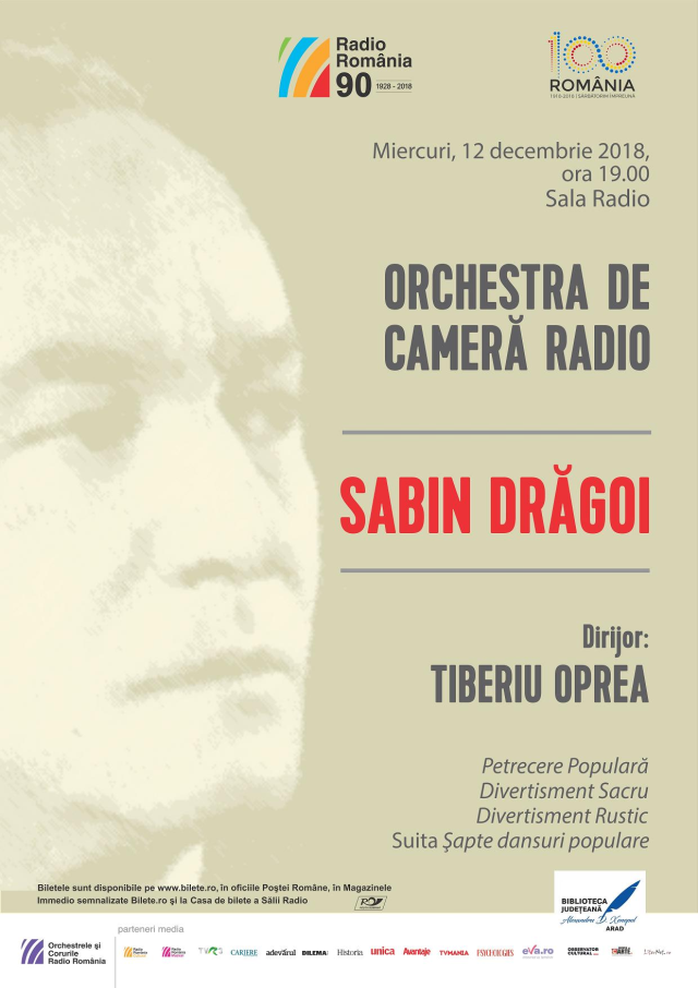 Concert Sabin Drăgoi la Sala Radio, sub semnul folclorului autentic