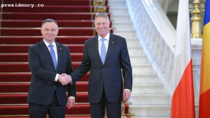 Klaus Iohannis l-a primit, marţi, la Palatul Cotroceni, pe omologul polonez, Andrzej Duda