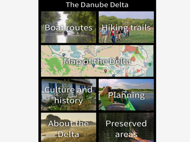 The Danube Delta as a Mobile Phone Application