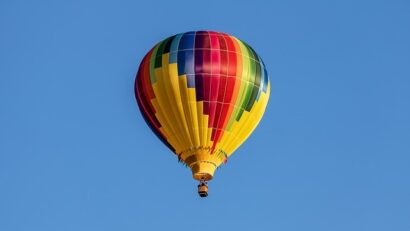 En montgolfière, au-dessus de Bucarest