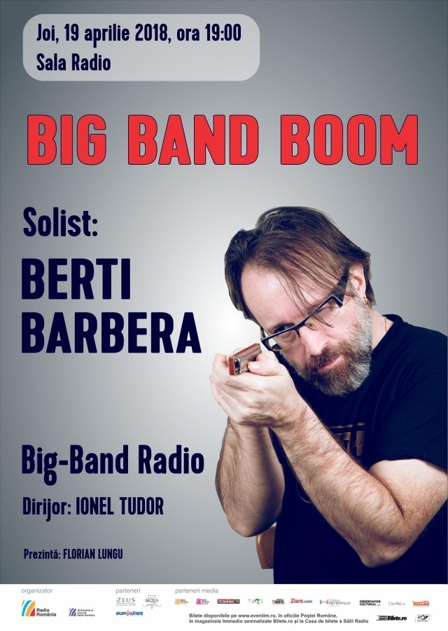 Big Band Boom, cu Berti Barbera, la Sala Radio