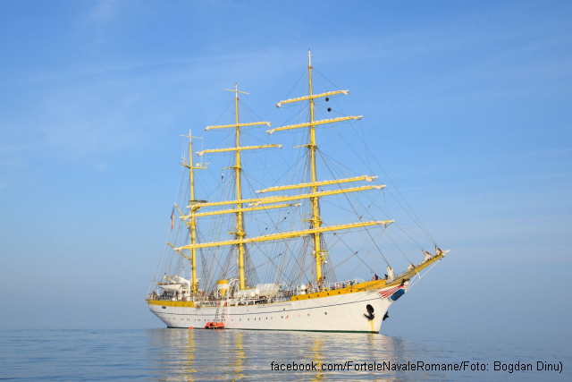 Crucero aniversario del buque escuela de la Marina rumana