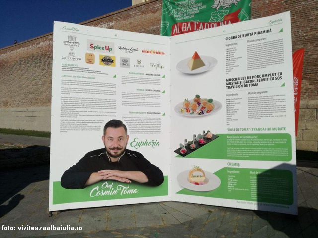 Event auf dem Alba Carolina Food Fest: Das Riesenkochbuch