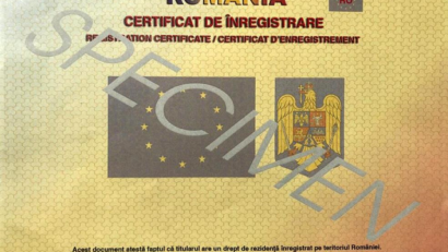 Noutăți privind elementele de securitate pentru certificatul de înregistrare