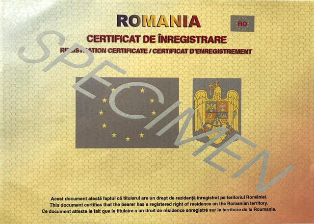 Noutăți privind elementele de securitate pentru certificatul de înregistrare