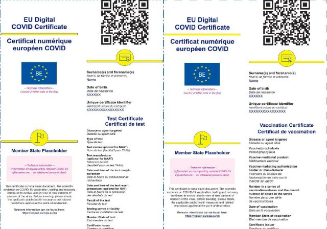 Test reușit privind certificatul digital european