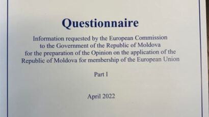 The Republic of Moldova, a questionnaire for Europe