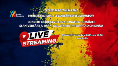 Urmăriţi aici Concertul-eveniment de la Sala Radio!