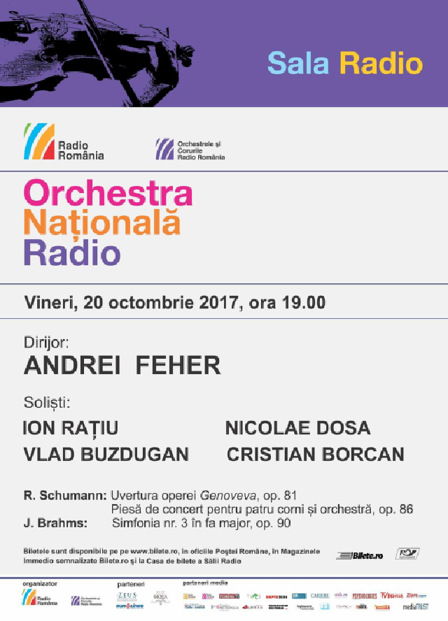 Andrei Feher, la pupitrul Orchestrei Naţionale Radio