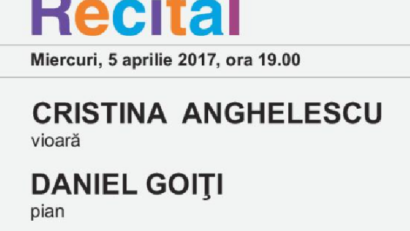 Cristina Anghelescu şi Daniel Goiţi, recital romantic la Sala Radio