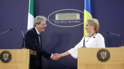 Romania – Italia: il premier Paolo Gentiloni a Bucarest