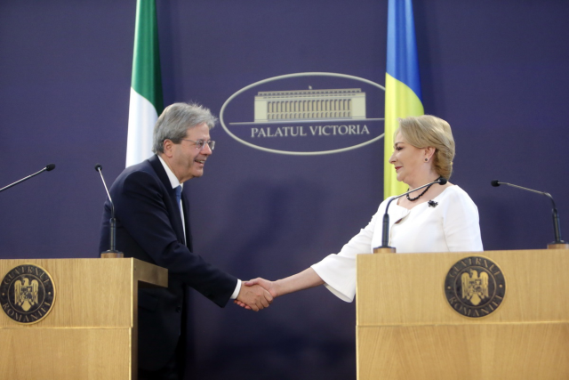 Romania – Italia: il premier Paolo Gentiloni a Bucarest