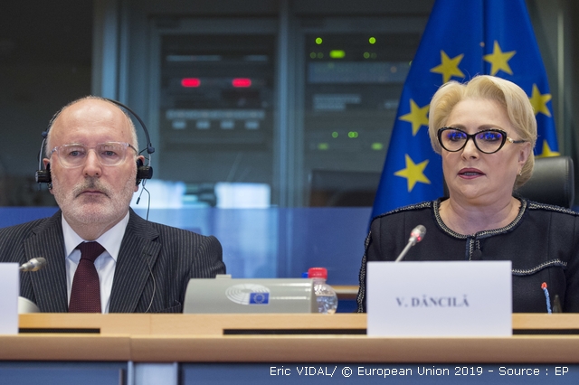 Premierul Viorica Dăncilă, din nou la Bruxelles