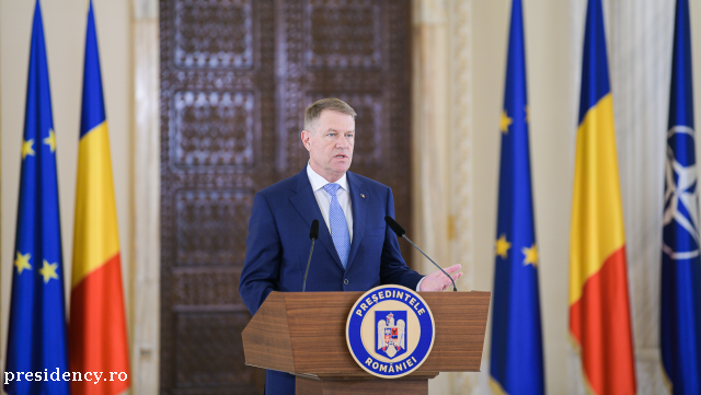 Klaus Iohannis, declaraţie de presă la Palatul Cotroceni