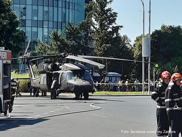 Вимушена посадка в центрі Бухареста