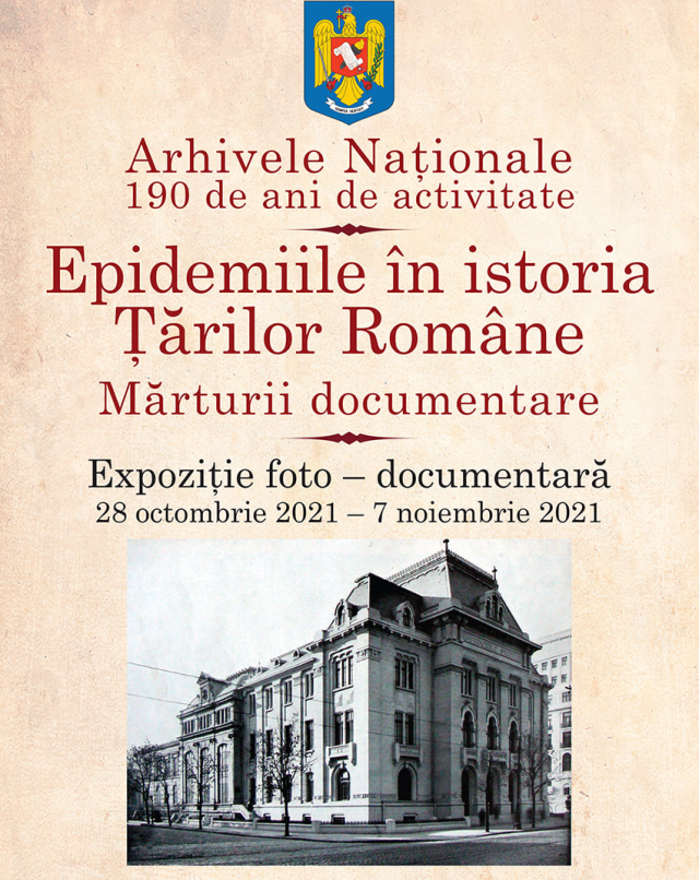 Expoziţia „Epidemii în istoria Țărilor Române. Mărturii documentare”