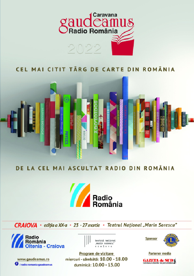 Târgul de Carte Gaudeamus Radio România Craiova, 23 – 27 martie 2022