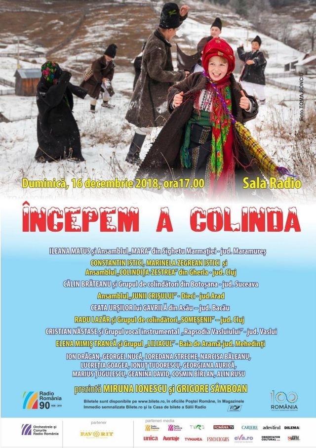 Începem a colinda – colinde tradiţionale la Sala Radio