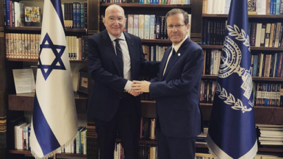 פגישת נשיא ישראל עם שגריר רומניה