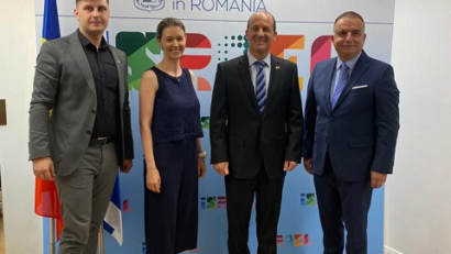 פגישה של שגריר ישראל בלשכת המסחר רומניה-ישראל