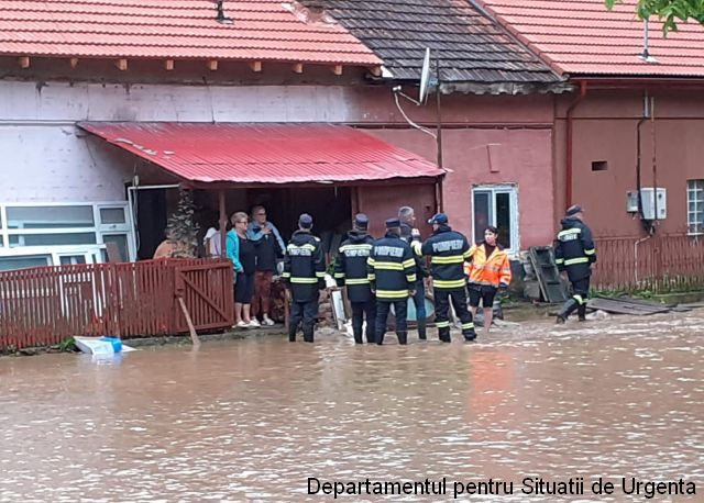 Les effets des inondations en Roumanie