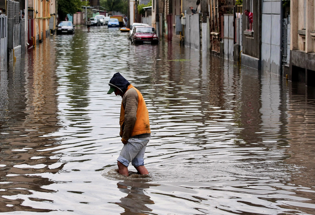 Heavy rainfalls and flooding in Romania