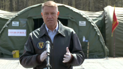 Iohannis: Vizită la Spitalul Militar de Campanie ROL II Otopeni