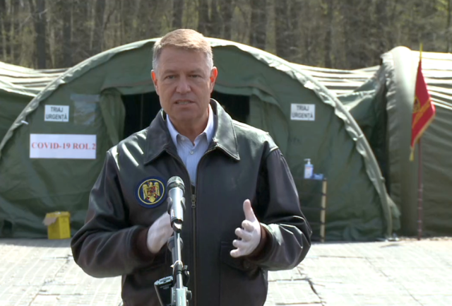 Iohannis: Vizită la Spitalul Militar de Campanie ROL II Otopeni