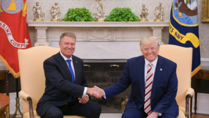 Klaus Iohannis, pi muabeti cu Donald Trump