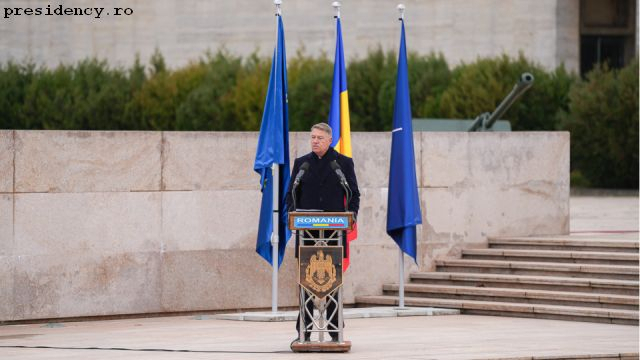 Klaus Iohannis a participat la ceremonia organizată cu prilejul Zilei Unirii Principatelor Române