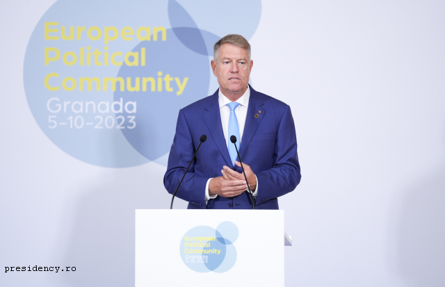 Klaus Iohannis participă la summitul Comunităţii Politice Europene, Spania