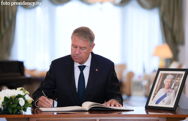 Romania’s president attends the state funeral for Queen Elizabeth II