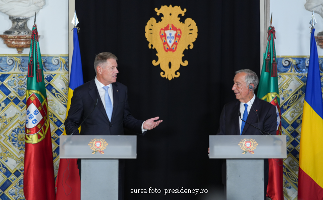 Klaus Iohannis şi Marcelo Rebelo de Sousa au discutat despre războiul din Ucraina